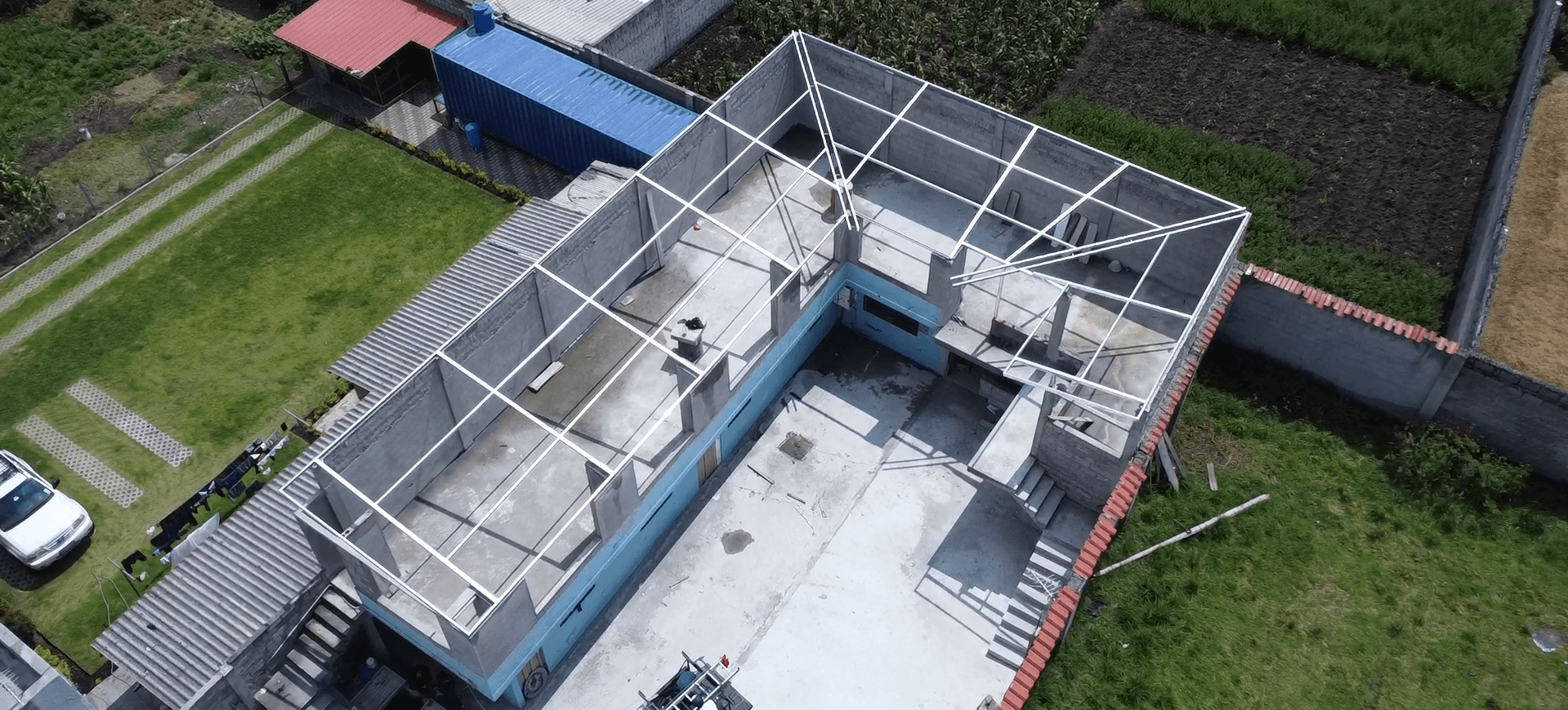 Estructura metálica galvanizada instalada en Quito Ecuador